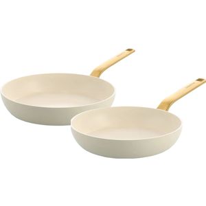 Greenpan Evolution Bratpfannenset 24 + 28 cm Cream White