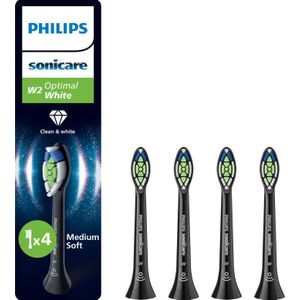 Philips Sonicare Optimal White HX6064/88 Schwarz (4 Stück)
