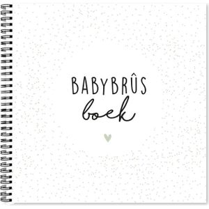 Krúskes Fries Babyshowerboek - Zwart/wit