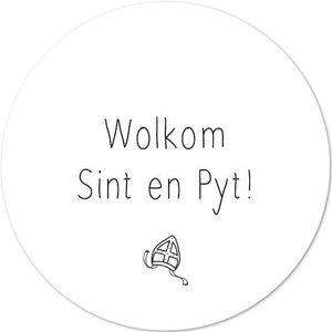 Krúskes Muurcirkel Wolkom Sint & Pyt - 20 cm