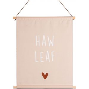 Krúskes Friese Textielposter - Haw leaf
