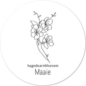 Krúskes Muurcirkel Geboortebloem - Mei - 20 cm