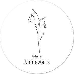 Krúskes Muurcirkel Geboortebloem - Januari - 20 cm