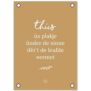 Krúskes Friese Tuinposter - Thús