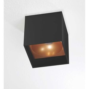 Artdelight Schwarzer LED-ScheinwerferBrock mit Gold - PL BROCK ZW-GO