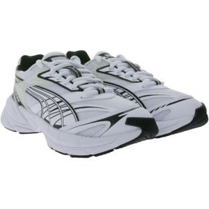 PUMA Velophasis Always On Sneakers Damen und Herren Hybrid-Schuhe mit EVA Zwischensohle nachhaltig und vegan 395908 01 Weiß/Schwarz