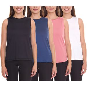 OXIDE Damen Sport-Top Sommer-Top Tank-Top Sport-Ausrüstung 7450184 Weiß, Rosa, Blau oder Schwarz