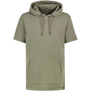 EIGHTY2NINE Herren Kapuzen-Pullover kurzärmliger Baumwoll-Hoodie T-Shirt Hoody Sommer-Hoody H10014L22462AEN 12300 Khaki