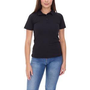ELEVATE Ottawa Damen Polo-Shirt Sport Polo-Hemd Pique-Strick Cool-Fit 220 g/m² 3908399 Schwarz