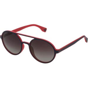 Converse Damen & Herren Sonnenbrille mit UV400-Schutz mit Lichtdurchlässigkeit S2 Urlaubs-Brille SCO192 92EP Blau/Rot