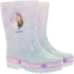 Disney Frozen Kinder Gummistiefel Mädchen Anna und Elsa Regenstiefel Forever Sisters Blau/Lila/Pink