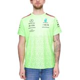Mercedes-Benz AMG Petronas F1 Herren T-Shirt mit Sponsoren-Logos Kurzarm-Shirt 701223440 001 Neon-Grün