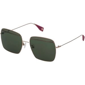 Converse Damen & Herren Sonnenbrille mit UV400-Schutz mit Lichtdurchlässigkeit 3 Urlaubs-Brille SCO148 509Y Gold/Grün