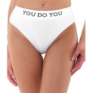 YOU DO YOU Damen Sport-Slips nahtlose Unterwäsche Unterhose 904871 Weiß