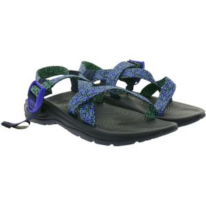 Chaco ZVOLV Damen Trekking-Sandalette mit zertifiziertem LUVSEAT-Fußbett Sandale J107048 Blau/Grün