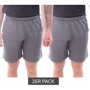 2er Sparpack NIKE Park 20 Fleece Short Herren Baumwoll-Shorts Sport-Hose Fitness-Short CW6910-071 Grau