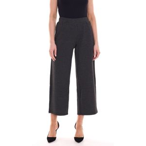 Aniston CASUAL Damen Stoff-Hose mit Fischgräten-Muster 7/8-Hose 55370337 Schwarz/Grau