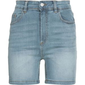 Denim Project Damen Jeans-Shorts stylische Denim-Hose mit Five-Pocket-Style Baumwoll-Hose JIBDPW-017 W020 Blau