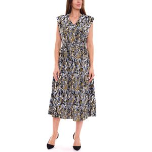 HECHTER PARIS Damen Midi-Kleid modisches Sommer-Kleid mit Allover-Muster 63816660 Bunt