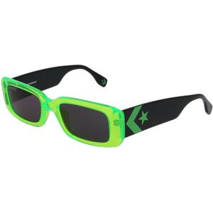 Converse Damen & Herren Sonnenbrille mit UV400-Schutz mit Lichtdurchlässigkeit S2 Urlaubs-Brille SCO228 OVC1 Schwarz/Grün