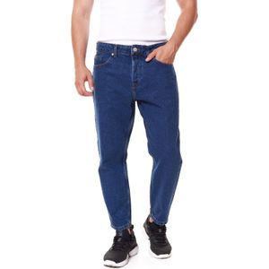 ONLY & SONS Avi Beam Cropped Herren Jeans Hose mit Retro-Waschung 22021420 Dunkelblau