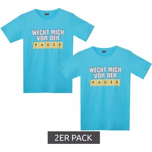 2er Pack KIDSWORLD Kinder T-Shirt für Jungen mit Front-Print Sommer-Shirt 67073238 Blau