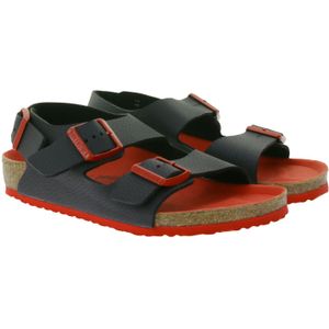 BIRKENSTOCK Milano Kinder Sandaletten Made in Germany Mädchen und Jungen Sommer-Schuhe Normale Weite 1012597 Schwarz