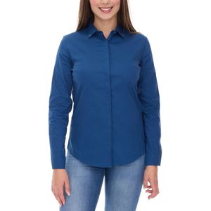 vestino Damen Bluse Sommer-Bluse mit Strass-Details Hemd-Bluse 901299 Dunkel-Blau