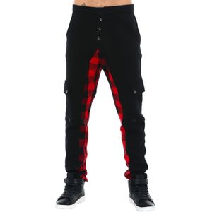 ROCKUPY Herren Baumwoll-Jogger moderne Jogging-Hose Home-Wear 418040 Schwarz