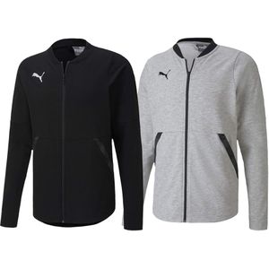 PUMA Men Teamfinal 21 Casuals Jacket Herren Sweat-Jacke Trainings-Jacke Baumwolle 656491 Grau oder Schwarz