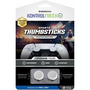 PS4/PS5 KontrolFreek Sports Clutch Thumbsticks White/Black