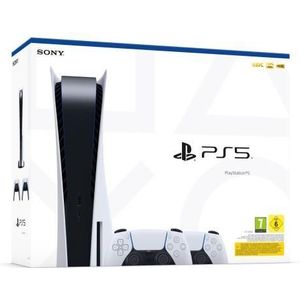 PS5 1TB Slim White Console met 2 DualSense Controllers