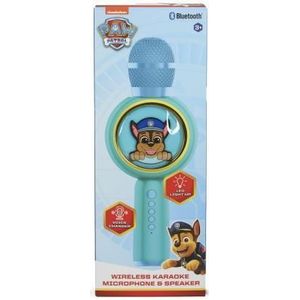 Paw Patrol Chase Bluetooth Popsing Led Light Karaoke Microfoon & Speaker