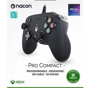 XBOX Series X Nacon Wired Pro Compact Controller Atmos Zwart
