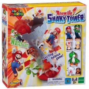 Nintendo Super Mario Blow Up! Shaky Tower - Evenwichtsspel voor 2 spelers vanaf 4 jaar