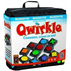 Qwirkle Reiseditie - Het bekende familiespel voor 2-4 spelers vanaf 8 jaar. Speel overal en scoor punten met deze compacte editie!