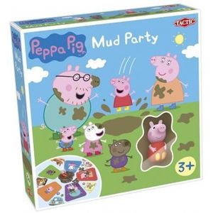 Tactic Peppa Pig Mud Party Kaartspel - Modder Feest! - met leeftijdsgeschikte inhoud en uitdagende versie voor ervaren spelers