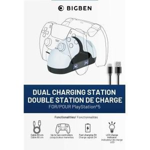 PS5 DualSense Fast Charger voor 2 DualSense Contro