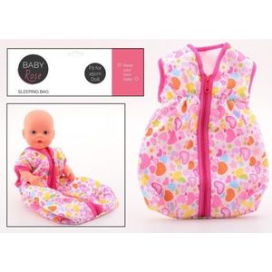 Johntoy Slaapzak Baby Rose 38 Cm Roze