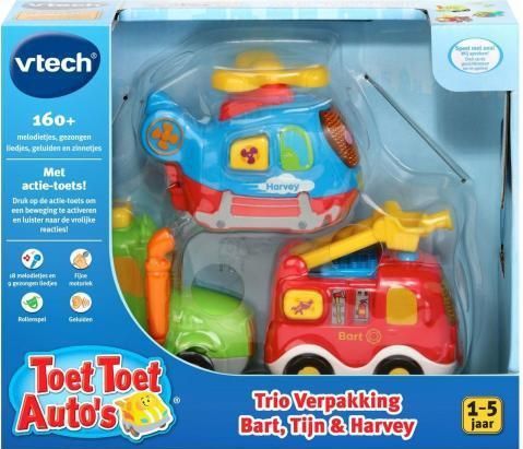 Toet Toet Auto's Trio Pack met Bart, Tijn en Harve