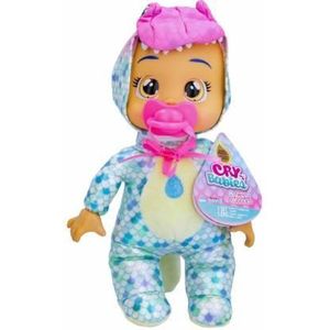 Cry Babies Tiny Cuddles Dino pop 25cm - Blauwe speen