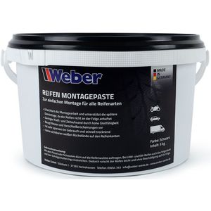 Weber Reifenmontagepaste schwarz 3 kg