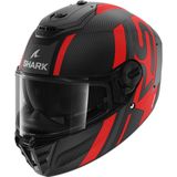 Shark Spartan RS Carbon Shawn Mat Carbon Antraciet Rood DAR