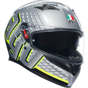 AGV K3 E2206 MPLK Fortify Grey Black Yellow Fluo 011 Maat XS