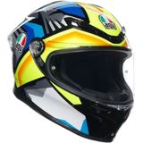 Agv K6 S E2206 Mplk Joan 006 Zwart Blauw Geel Helm Maat XL