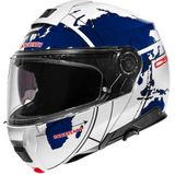 Schuberth C5 Globe Wit Blauw Systeemhelm Maat 2XL