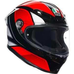 Agv K6 S E2206 Mplk Hyphen Zwart Rood Wit 008 Integraalhelm