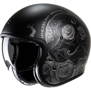 HJC V31 Desto Black Grey MC5Sf Open Face Helmet Maat L