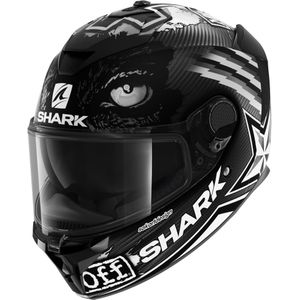 Shark Spartan GT Carbon Redding Mat Carbon Wit Antraciet DWA