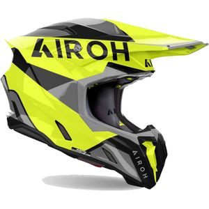 Airoh Twist 3 King Geel Grijs Offroad Helm Maat L